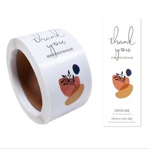 🆕 100x Thank You Stickers